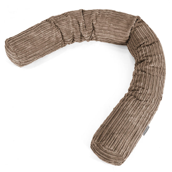 Pitkä Tyyny XXL - Vakosametti Mokka 01