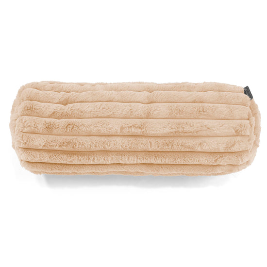 Putkityynynsuojus 20 x 55cm - Ultrapehmeä Vakosametti Persikka 02