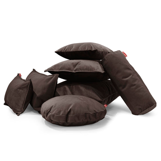 Pyöreä Tyyny 50cm - Sametti Espresso 03
