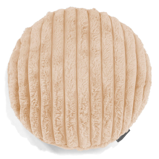 Pyöreä Tyynynsuojus 50cm - Ultrapehmeä Vakosametti Persikka 01