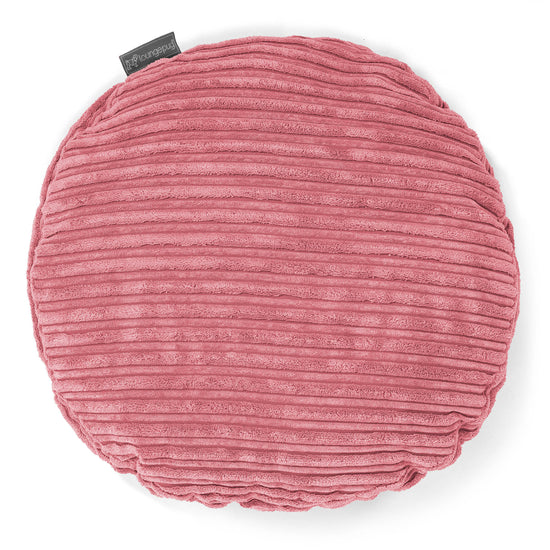 Pyöreä Tyyny 50cm - Vakosametti Koralli 01