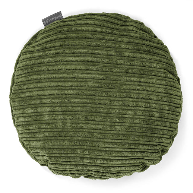 Pyöreä Tyynynsuojus 50cm - Vakosametti Metsänvihreä 01