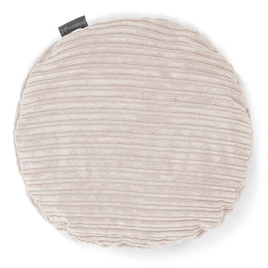 Pyöreä Tyyny 50cm - Vakosametti Norsunluu 01