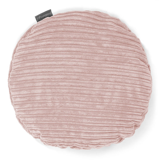 Pyöreä Tyyny 50cm - Vakosametti Vaaleanpunainen 01