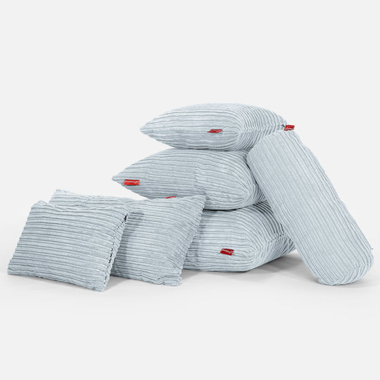 Pyöreä Tyyny 50cm - Vakosametti Vauva Sininen 03