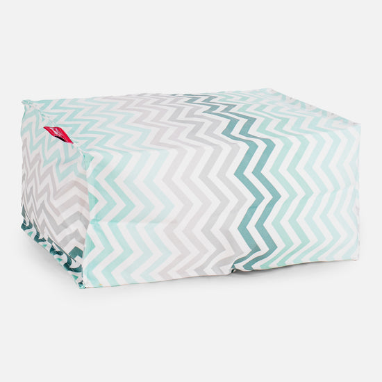 Rahi Jakkara - Geometrinen Tulosta Turkoosi Chevron 01