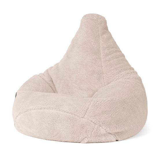Säkkituoli Lepotuoli - Teddy-tekoturkis Minkki 01