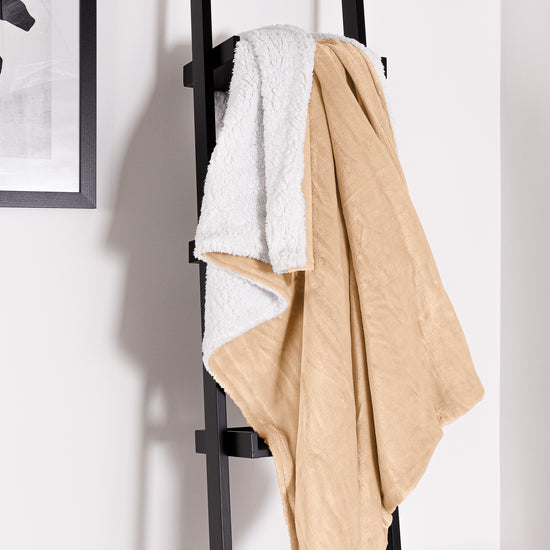Sherpa-peitto - Fleece Vaalea Minkki 05