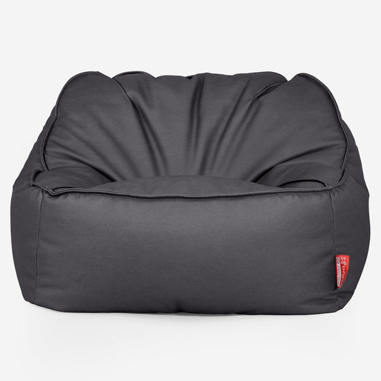 Sloucher Säkkituoli - Vegaaninahka Musta 01