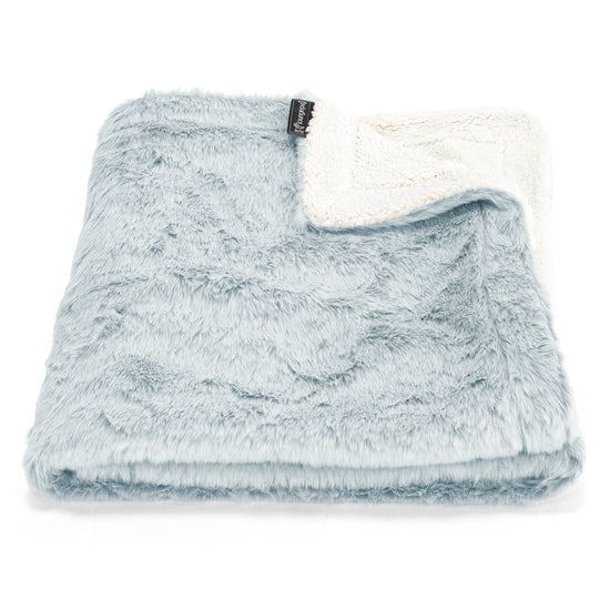 Sherpa-peitto - Kanitekoturkis Puuterinsininen 01