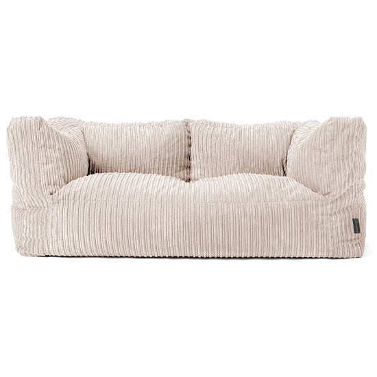 Albert 2-paikkainen Säkkituolisohva - Vakosametti Norsunluu 01