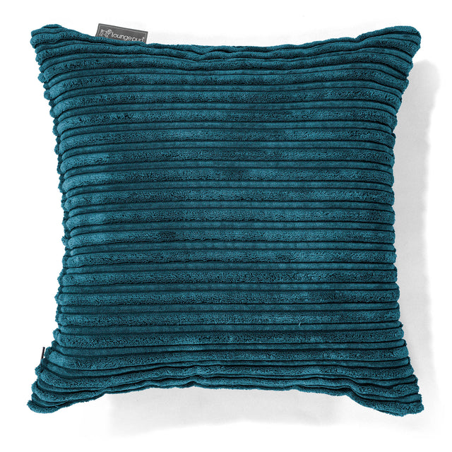 Tyyny 47 x 47cm - Vakosametti Tummanturkoosi 01