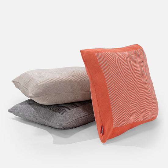 Tyyny 47 x 47cm - 100% Puuvillainen Kalanruotokuvio Koralli 03