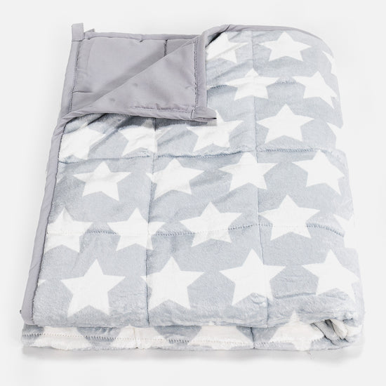 Lasten Painopeitto - Flanellifleece Harmaa Tähti 01