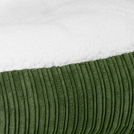 Sloucher Large Koiranpeti - Sherpa & Vakosametti Metsänvihreä 03