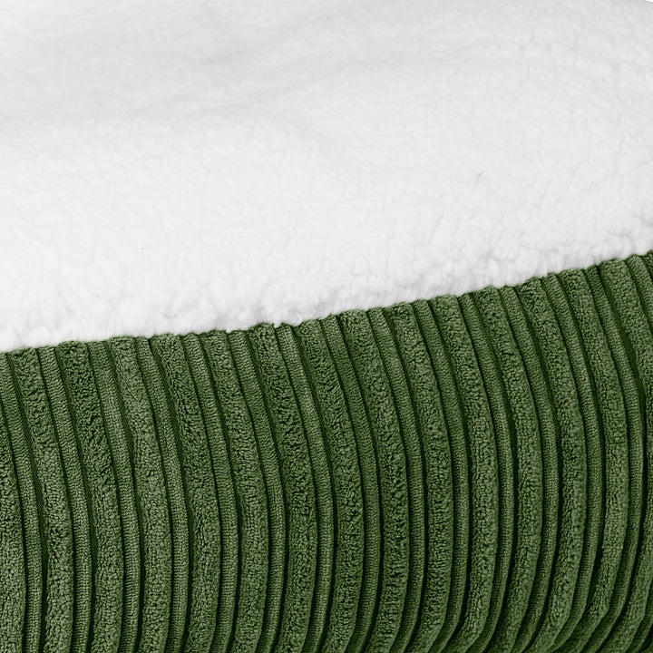 Sloucher Large Koiranpeti - Sherpa & Vakosametti Metsänvihreä 03