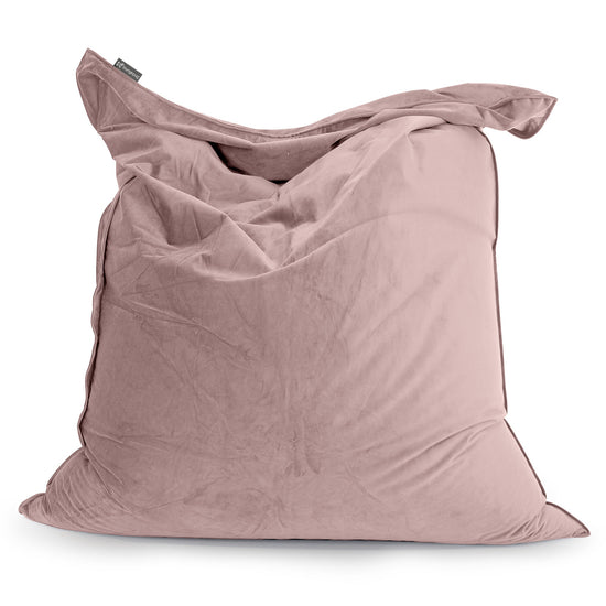 Säkkituoli XXL - Sametti Vaaleanpunainen 01