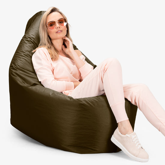 Säkkituoli XXL Ulos - SmartCanvas™ Oliivi 06