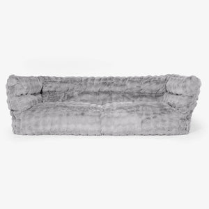 Albert 3-paikkainen Säkkituolisohva 2.0 - Tekoturkis Kupla Harmaa