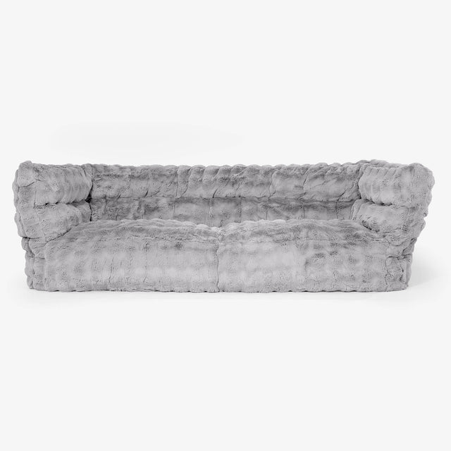 Albert 3-paikkainen Säkkituolisohva 2.0 - Tekoturkis Kupla Harmaa 01