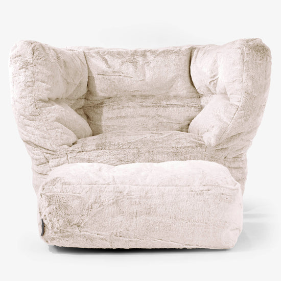 Albert Säkkituoli Nojatuoli 2.0 - Kanitekoturkis Kullanruskea 02