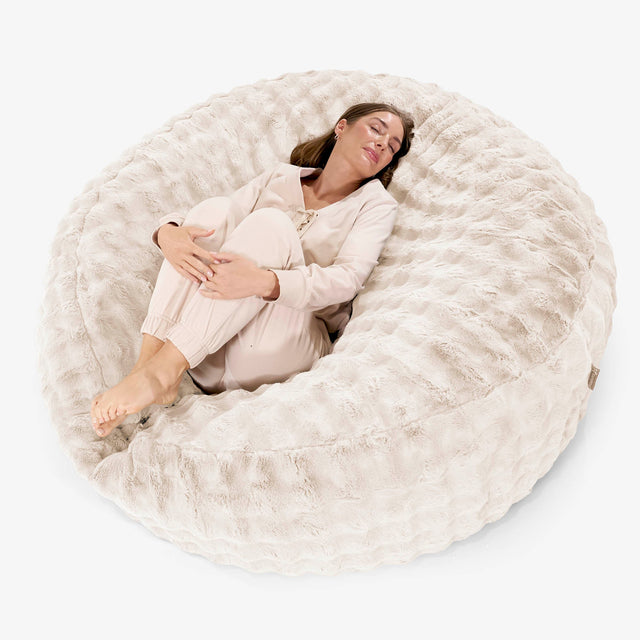 Iso Säkkituoli Sohva 'Mega-Mammutti' Vaihtopäällinen - Tekoturkis Kupla 01