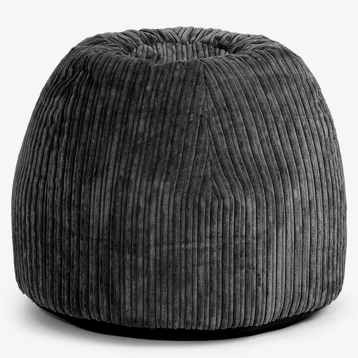 Ergonominen Toimisto-pouf-tuoli - Vakosametti Musta - 01