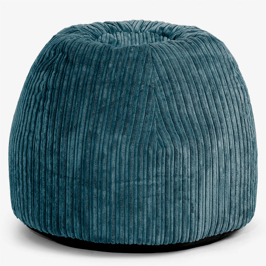 Ergonominen Toimisto-pouf-tuoli - Vakosametti Tummanturkoosi - 01