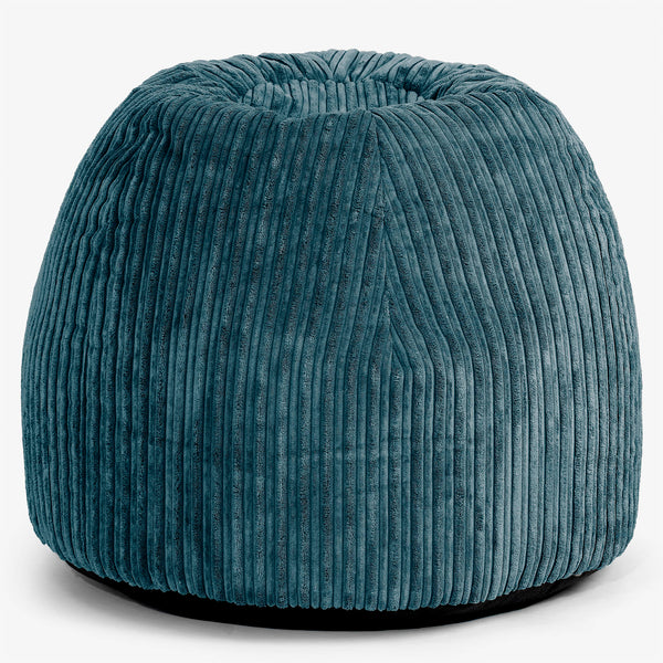 Ergonominen Toimisto-pouf-tuoli - Vakosametti Tummanturkoosi - 01
