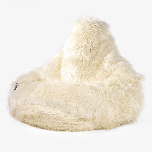 Säkkituoli Lepotuoli Vaihtopäällinen - Mongolialainen Tekoturkis 01