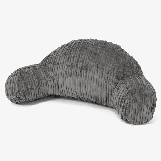 Lasten Korkeaselkäinen Tukeva Lukutyyny - Vakosametti Grafiitti 01