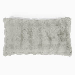 Jättimäinen Tyynynsuojus 40 x 70cm - Tekoturkis Kupla Salviavihreä