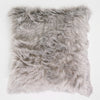 Jättityynynsuojus 70 x 70cm - Mongolialainen Tekoturkis Harmaa 01