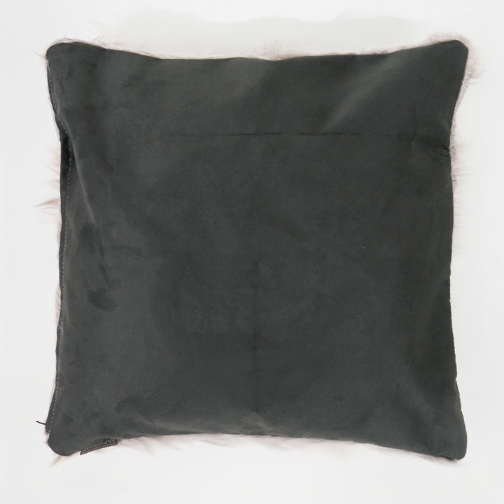 Jättityynynsuojus 70 x 70cm - Mongolialainen Tekoturkis Harmaa 02