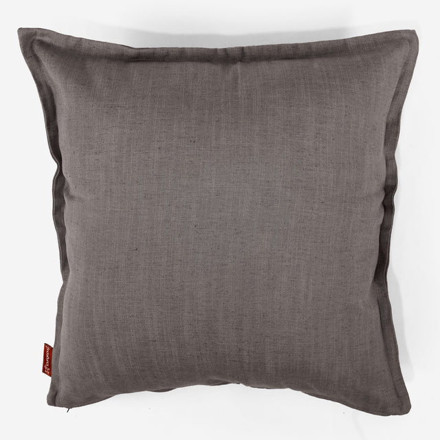Jättityynynsuojus 70 x 70cm - Pellavan Näköinen Liuskekivenharmaa 01