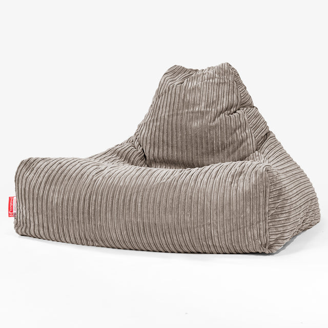 Lounge-Säkkituoli - Vakosametti Harmaabeige 01
