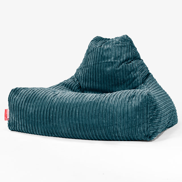 Lounge-Säkkituoli - Vakosametti Tummanturkoosi 01