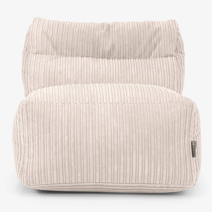 Modulisofta Säkkituoli, Keskiosa - Vakosametti Norsunluu 02