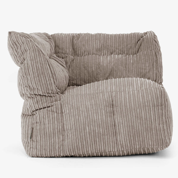 Modulisofta Säkkituoli, Oikean Kulman Osa - Vakosametti Harmaabeige 01