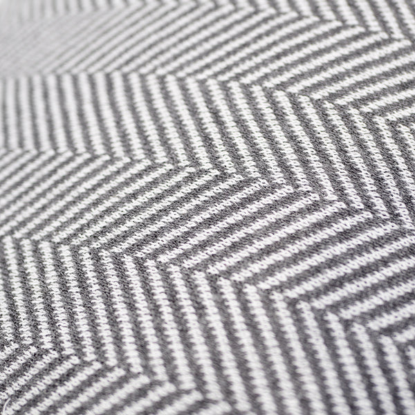 Pieni Rahi Jakkara - Neulottu Kalanruotokuvio Harmaa Fabric Close-up Image