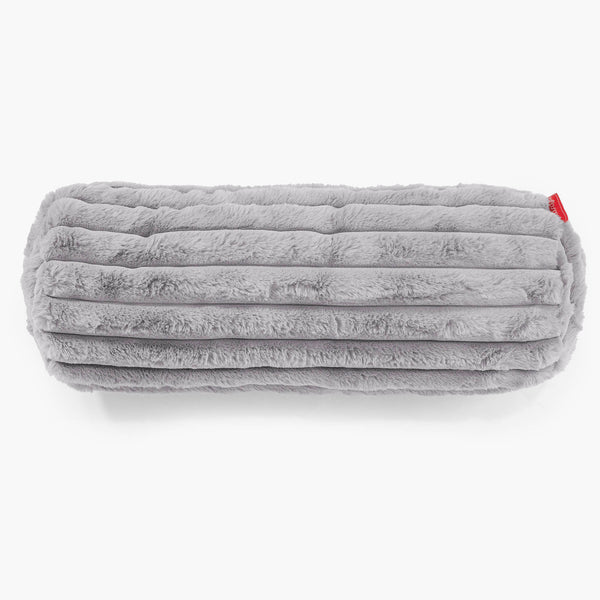 Putkityynynsuojus 20 x 55cm - Ultrapehmeä Vakosametti Harmaa 01
