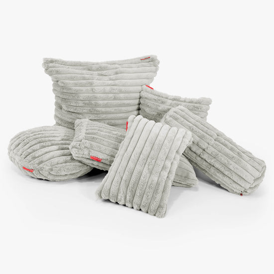 Pyöreä Tyynynsuojus 50cm - Ultrapehmeä Vakosametti Salviavihreä 02