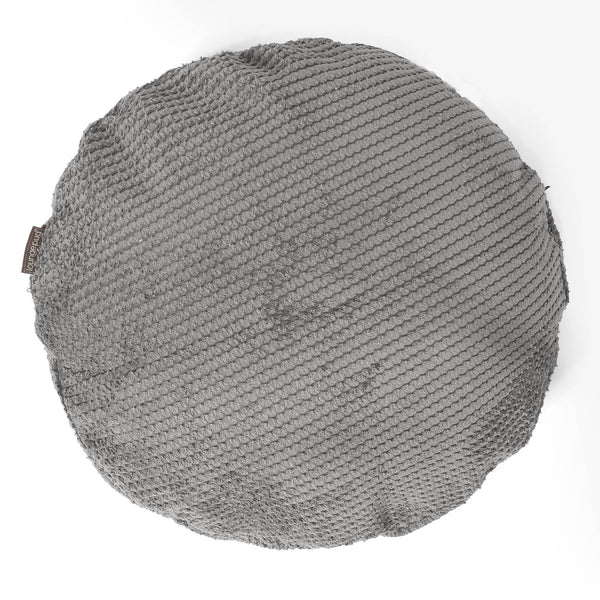 Pyöreä Tyynynsuojus 50cm - Pompula Hiilen harmaa 01