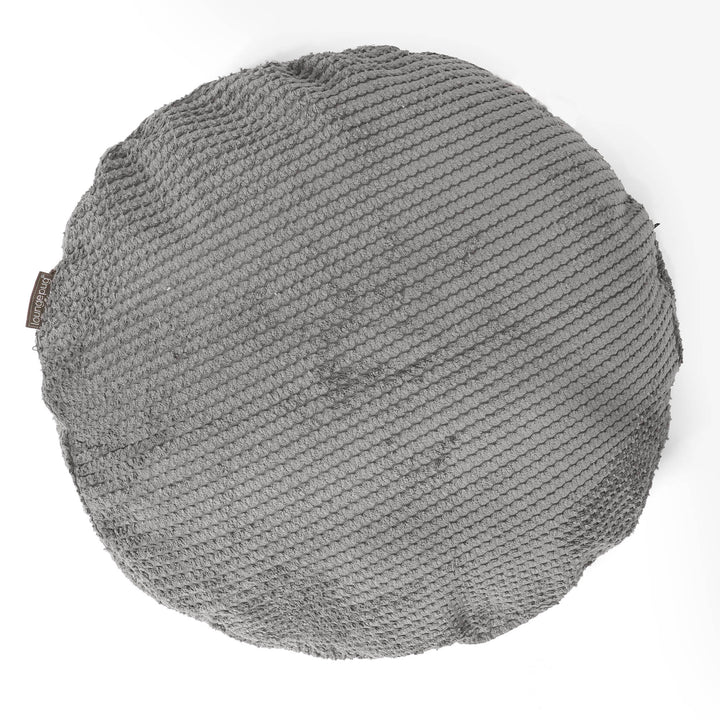 Pyöreä Tyynynsuojus 50cm - Pompula Hiilen harmaa 01