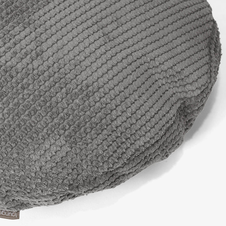 Pyöreä Tyynynsuojus 50cm - Pompula Hiilen harmaa 02