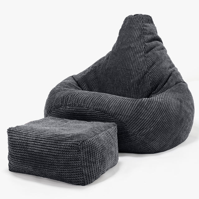 Säkkituoli Lepotuoli - Pompula Musta 01