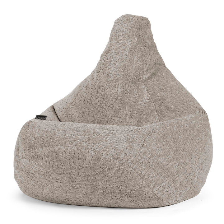 Säkkituoli Lepotuoli - Ylellinen Chenille Harmaa 02