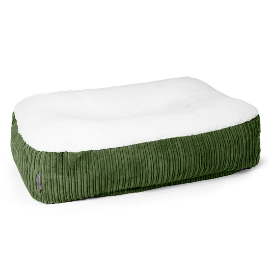 Sloucher Large Koiranpeti - Sherpa & Vakosametti Metsänvihreä 01