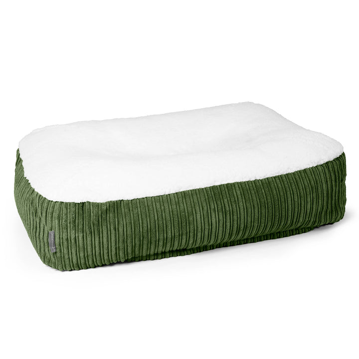 Sloucher Large Koiranpeti - Sherpa & Vakosametti Metsänvihreä 01