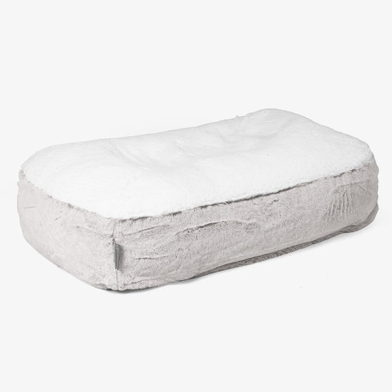 Sloucher Medium Koiranpeti - Kanitekoturkis Vaaleanharmaa 01